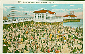 Atlantic City New Jersey Heinz Pier Beach Bathers P4137