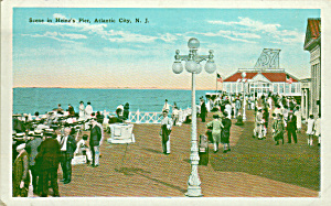 Atlantic City New Jersey Heinz Pier Board Walk Postcard P41372