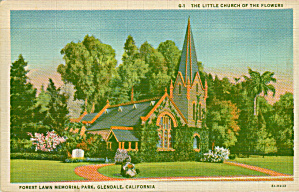 Glendale California Forest Lawn Little Church Of The Flowers P41415