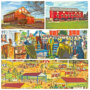 Pennsylvania Dutch Country Barns Auctions Lot Of Four Pa019