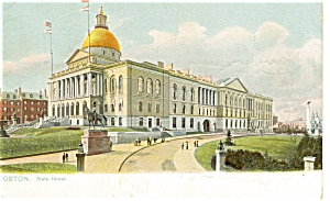 Boston, Ma State House Tuck S Postcard P5533