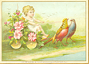 General Store Easter Victorian Trade Card Tc0103