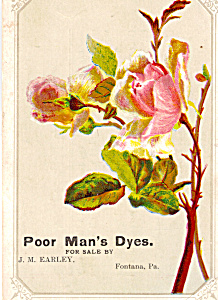 Poor Man S Package Dyes Trade Card Tc0207