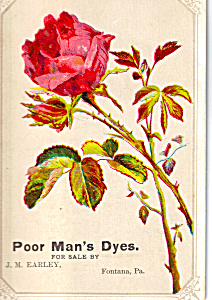Poor Man S Package Dyes Trade Card Tc0208