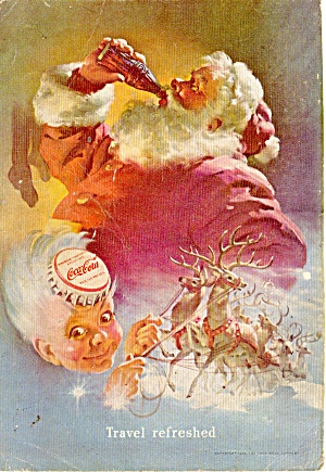 1949 Coca Cola Santa Claus Ad X0089