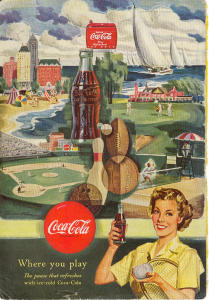 Coca Cola Ad X0208 Jun 1950 Edgar Bergen