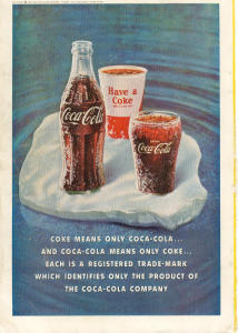 Coca Cola Ad X0233 Oct 1961