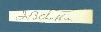 Autograph Jerome B. Chaffee