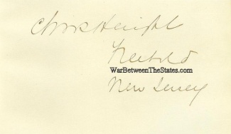 Autograph, General Charles Haight