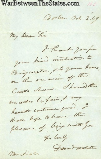 Autograph, Daniel Webster