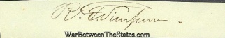 Autograph, Richard F. Simpson