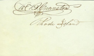 Autograph, Robert B. Cranston