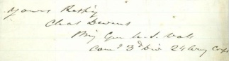 Autograph, General Charles Devens