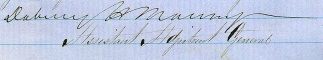 Autograph, General Dabney H. Maury