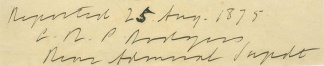 Autograph, Admiral Christopher R.p. Rodgers, U.s. Navy