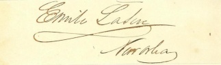 Autograph, Emile La Sere