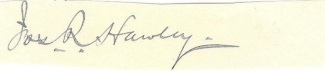 Autograph, General Joseph R. Hawley
