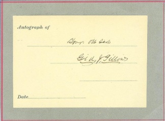 Autograph, General Gideon J. Pillow