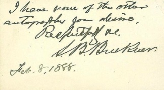 Autograph, General Simon B. Buckner