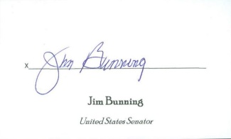 Autograph, Jim Bunning