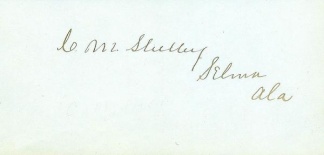 Autograph, General Charles M. Shelley