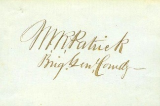 Autograph, General Marsena R. Patrick