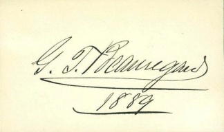 Autograph, General P.g.t. Beauregard