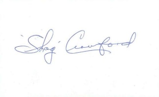 Autograph, Shag Crawford, Major League Baseball Umprire