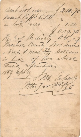 Autograph, General John Echols