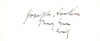 Autograph, General Joseph Hooker