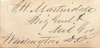 Autograph, General John H. Martindale