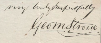 Autograph, Judge George M. Stroud