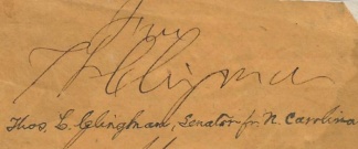 Autograph, Thomas L. Clingman