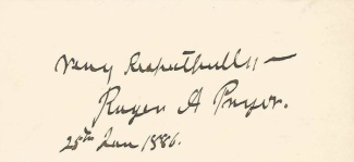 Autograph, General Roger A. Pryor