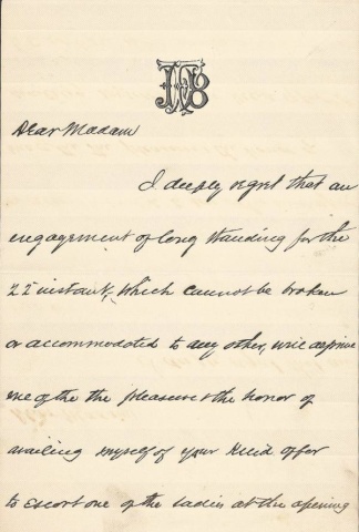 Autograph, General James B. Fry