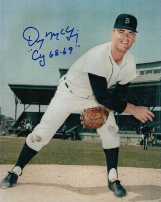 Autograph, Denny Mclain, Detroit Tigers
