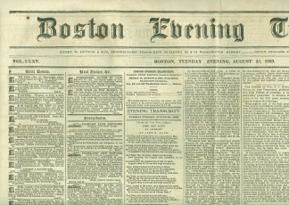 Boston Evening Transcript, August 25, 1863