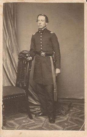 Cdv, Union Infantry Officer Photographed In The Bowery, New York
