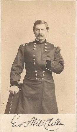 Cdv, General George B. Mcclellan