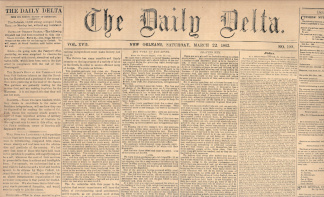 The Daily Delta, New Orleans, March 22, 1862