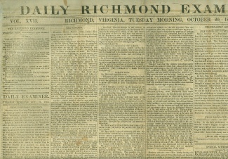 Daily Richmond Examiner, October 20, 1863