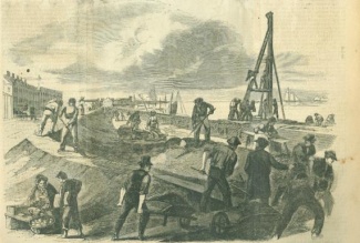 Repairing The Levee At New Orleans, Louisiana