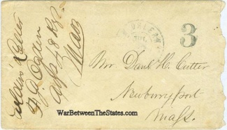 Patriotic Cover Signed By Massachusetts Officer