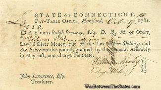 The Continental Connecticut Quartermaster Receives Funds