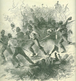 U.s. Colored Infantry Capturing Confederate Guns