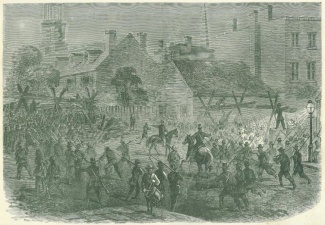 The Invasion Of Maryland, Barricading The Streets Of Baltimore