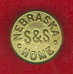 Nebraska Soldiers & Sailors Home Uniform Button