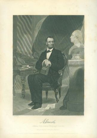 Civil War Portrait Of President Abraham Lincoln