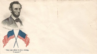 President Abraham Lincoln & American Flags