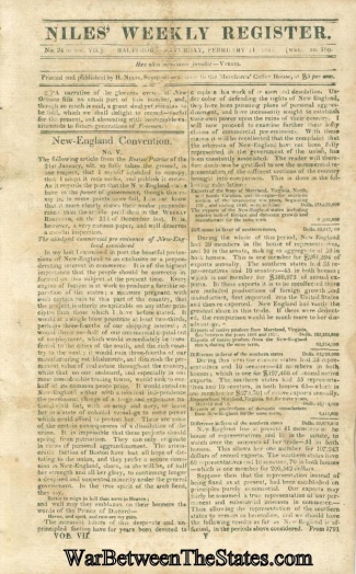Niles' Weekly Register, Baltimore, February 14, 1815